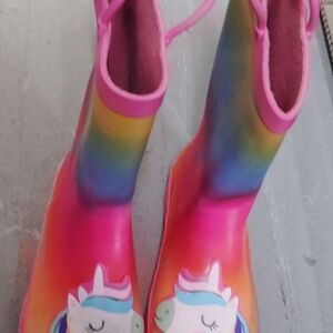 Colorful Unicorn Rain Boots